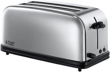 Тостер Russell Hobbs Chester, 1600Вт, металл, длинные слоты на 4 тоста, серебристый 23520-56 фото