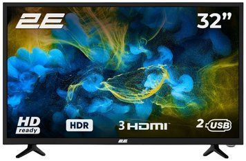 Телевізор 32" 2E LED HD 60Hz Black (361065) 2E-32D3 фото