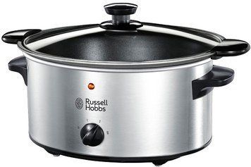 Медленноварка Russell Hobbs Cook&Home, 160Вт, чаша-3.5л, механическое управл., металл/пластик, черный 22740-56 фото