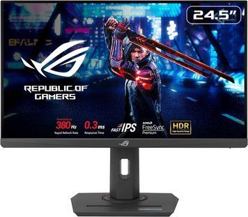 ASUS Монітор 24.5" ROG Strix XG259QNS 2xHDMI, DP, 2xUSB, Audio, IPS, 380Hz, 0.3ms, sRGB 110%, AdaptiveSync, Pivot, HDR400 (376908) 90LM09M0-B01370 фото