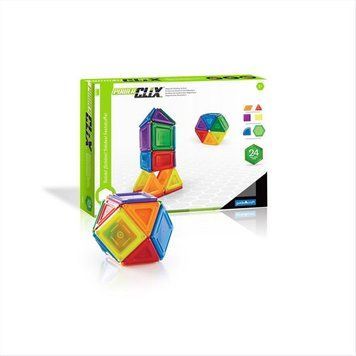 Магнитный конструктор Guidecraft PowerClix Solids, 24 детали (G9420) dt_1280 фото