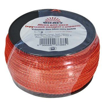 Леска для триммеров в бухте Vitals (крученый квадрат с кордом) 2.7мм*3LB (256 м.)