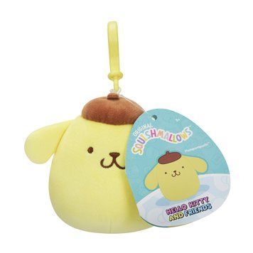 М'яка іграшка на кліпсі SQUISHMALLOWS серії "Хелоу Кітті" - ПОМПОМПУРІН (9 cm) SQSN00273 фото