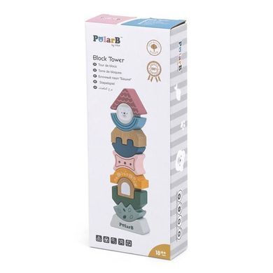 Деревянная пирамидка-балансир PolarB Башенка (44070) dt_14319 фото