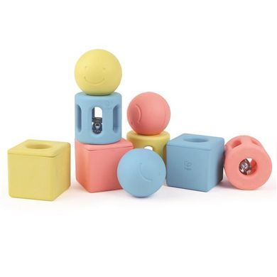 Набір брязкалець Hape Геометричні фігури 9 в 1 (E0456) dt_12135 фото
