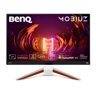 27 "16: 9 IPS UHD Game LCD -монитор, 1 мс, 144 Гц, FreeSync, HDR, 98% DCI P3, 2xhdmi 2.1 // 1xdp 1,4 // benq ex2710u White (9h.lktla.tbe))) 3701644 фото