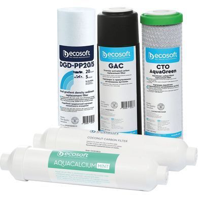Комплект картриджів Ecosoft P'URE AquaCalcium Mint (6 місяців) (362610)