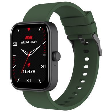 2E Смарт-часы Alpha SQ Music Edition 46mm Black-Green 2E-CWW40BKGN фото