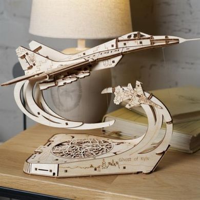 Деревянный механический 3D конструктор Ugears Призрак Киева (70191) dt_93656 фото