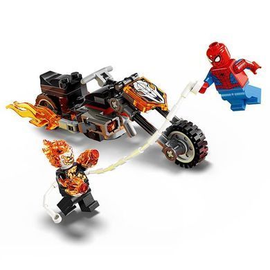 Конструктор LEGO Super Heroes Marvel Человек-паук vs. Призрачный всадник на мотоцикле 72 Детали (76335) dt_186602 фото