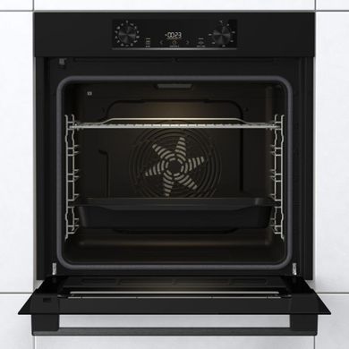 Gorenje Духова шафа електрична, 77л, A+, пара, дисплей, IconLed, піроліз, чорний (374338) BPS6737E02B фото