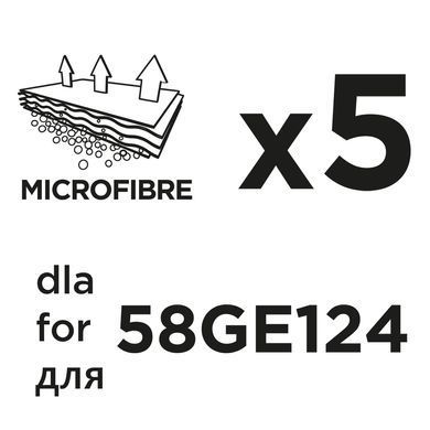 Мішки для пилососа з мікрофібри 58GE124 5 шт 58GE124-145 фото