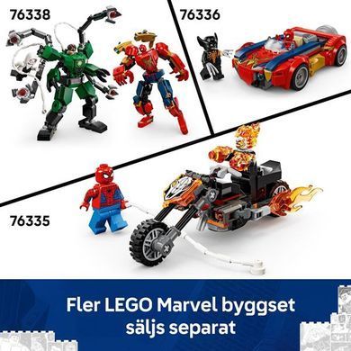 Конструктор LEGO Super Heroes Marvel Человек-паук vs. Призрачный всадник на мотоцикле 72 Детали (76335) dt_186602 фото