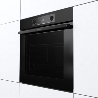 Gorenje Духова шафа електрична, 77л, A+, пара, дисплей, IconLed, піроліз, чорний (374338) BPS6737E02B фото