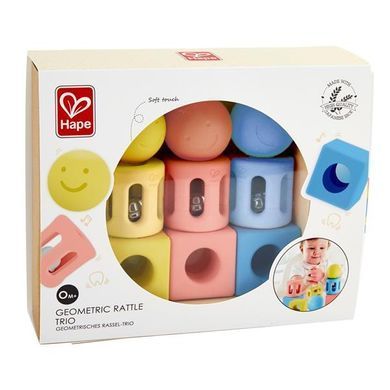 Набір брязкалець Hape Геометричні фігури 9 в 1 (E0456) dt_12135 фото