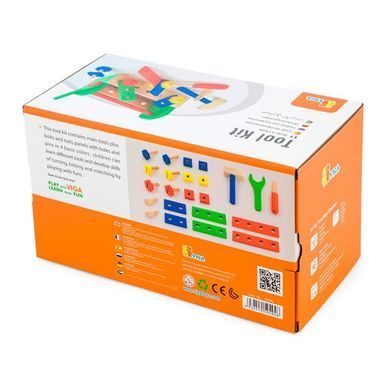 Дерев'яний набір Viga Toys Ящик з інструментами (50494) dt_2055 фото