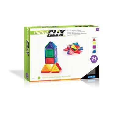 Магнитный конструктор Guidecraft PowerClix Solids, 24 детали (G9420) dt_1280 фото