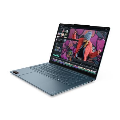 ноутбук 14FM_OLED/R5 AI 340/16/512/UMA/DOS/BL/Tidal teal LENOVO Yoga Slim 7 14AKP10 (83JY004SRA) 3733285 фото