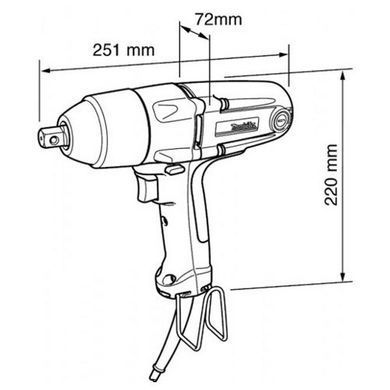 Гайковерт ударный Makita TW 0200(TW0200) TW0200 фото