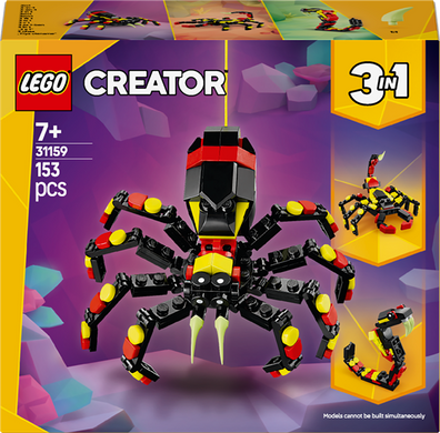Конструктор LEGO Creator Дикие животные: удивительный паук 153 детали (31159)