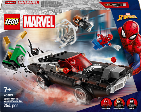 Конструктор LEGO Super Heroes Людина-павук проти маслкара Венома 254 деталі (76309)