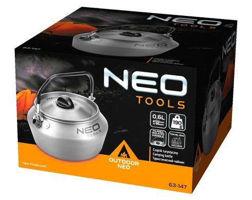 Чайник туристический Neo Tools 0.8 л Grey (63-147)