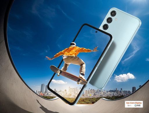 Samsung Смартфон Galaxy M35 5G (M356) 6.6" 6/128ГБ, 2SIM, 6000мА&bull;год, синій світлий (382826) SM-M356BLBBEUC фото
