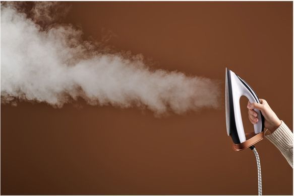 Утюг-парогенератор Sencor, 3000Вт, 1500мл, паровой удар -430гр, постоянный пар - 160гр, Anti-calc, керам. подошва, бело-коричневый SSI0950BZ фото