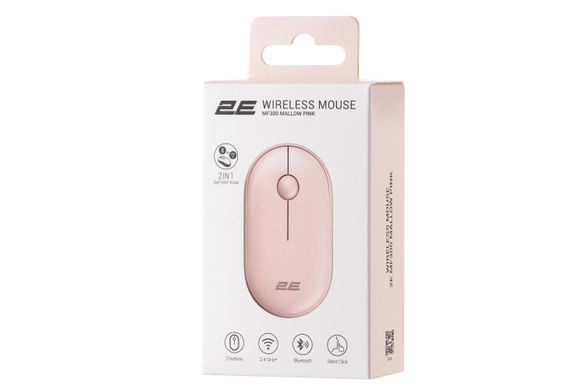 2E Миша MF300 Silent WL BT Mallow pink (360068) 2E-MF300WPN фото