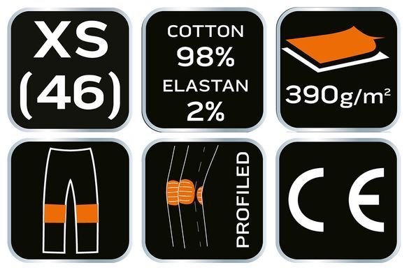 Рабочие штаны DENIM, черные, размер XS
