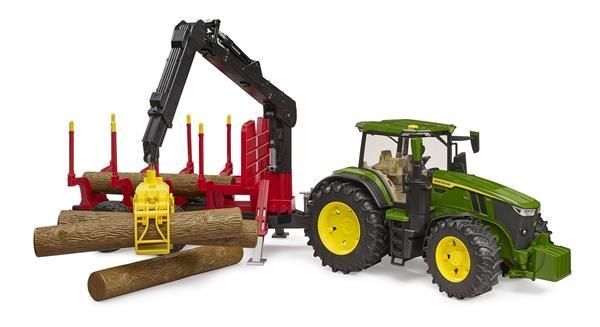 Модель Bruder Трактор John Deere с прицепом и манипулятором 1:16 (03154) dt_25709 фото