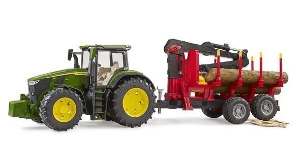 Модель Bruder Трактор John Deere с прицепом и манипулятором 1:16 (03154) dt_25709 фото