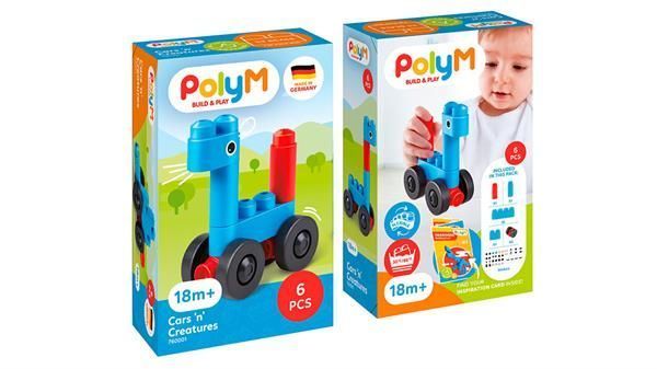Конструктор PolyM Машинки і звірята 6 деталей (760001) dt_12932 фото