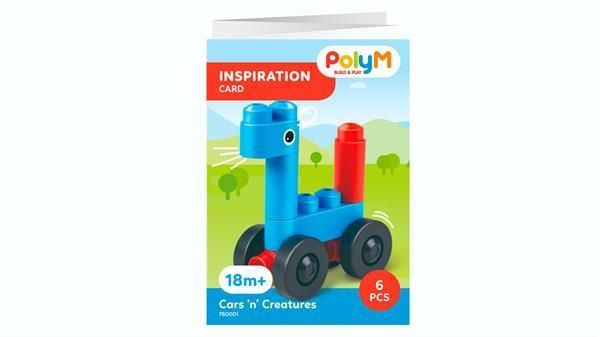 Конструктор PolyM Машинки і звірята 6 деталей (760001) dt_12932 фото