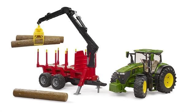 Модель Bruder Трактор John Deere с прицепом и манипулятором 1:16 (03154) dt_25709 фото