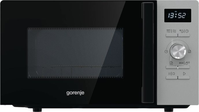 Мікрохвильова піч Gorenje, 20л, електр. керув., 800Вт, гриль, дисплей, 11 програм, нерж (374602) MO20A4XH фото