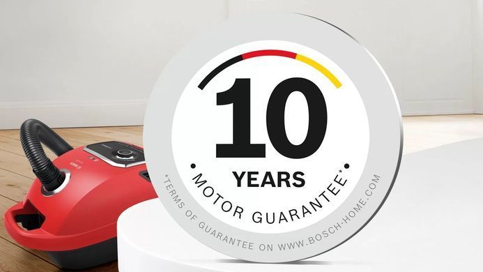 Bosch Пилосос мішковий, 700Вт, 4л, НЕРА13, турбощітка, червоний (358415) BGL6PET1 фото