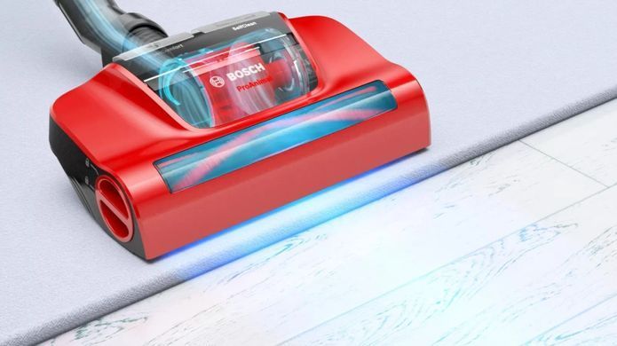 Bosch Пилосос мішковий, 700Вт, 4л, НЕРА13, турбощітка, червоний (358415) BGL6PET1 фото