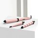 Мультистайлер Babyliss Curl & Wave Trio Styler, 58Вт, темп.режимов-2, 180&deg;C, 210&deg;C , термо коврик, перчатка , керамика, черно-розовый MS750E