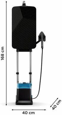 Tefal Гладильная система IXEO POWER, 2170Вт, 1100мл, паровой удар -200гр, постоянный пар - 90гр, с доской для глажки, нерж. сталь, черно-синий QT2022E1 фото