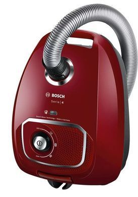 Bosch Пилосос мішковий, 600Вт, 4л, ЕРА10, червоний (358417) BGLS4X201 фото