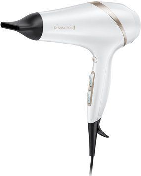 Remington Фен HydraLuxe, 2300Вт, 3 режими, дифузор, іоніз-я, хол. обдув, білий (332900) AC8901 фото