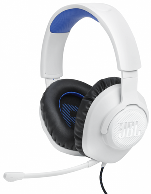 Навушники JBL QUANTUM 100P Console White (JBLQ100PWHTBLU) (6900175) JBLQ100PWHTBLU фото
