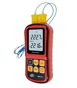 Термометр цифровой двухканальный -250-1767&deg;C BENETECH GM1312