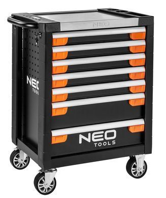 Тележка для инструментов Neo Tools 84-220+G c 7 ящиками ящиками и набором профессиональных инструментов 84-220+G фото