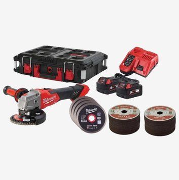 Шліфмашина кутова акумуляторна MILWAUKEE, M18 FUEL FSAG125XB100P-502P 4933498241 фото