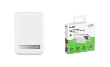 Акумулятор портативний літій-іонний Power Bank Belkin 8000мА·год, 15Вт, Magnetic Qi2, білий