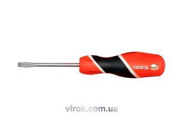Отвертка плоская YATO: шлиц SL5 х 75 мм