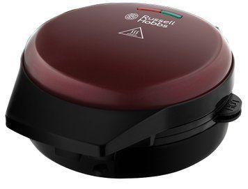 Russell Hobbs Мультимейкер Fiesta 950Вт, алюміній, 3 пластини, корпус-нержав.сталь/пластик, бордо (287318) 24620-56 фото