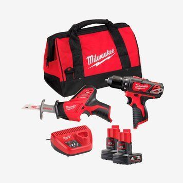 Набір інструментів акумуляторних MILWAUKEE, M12 BPP2C-402B 4933441230 фото